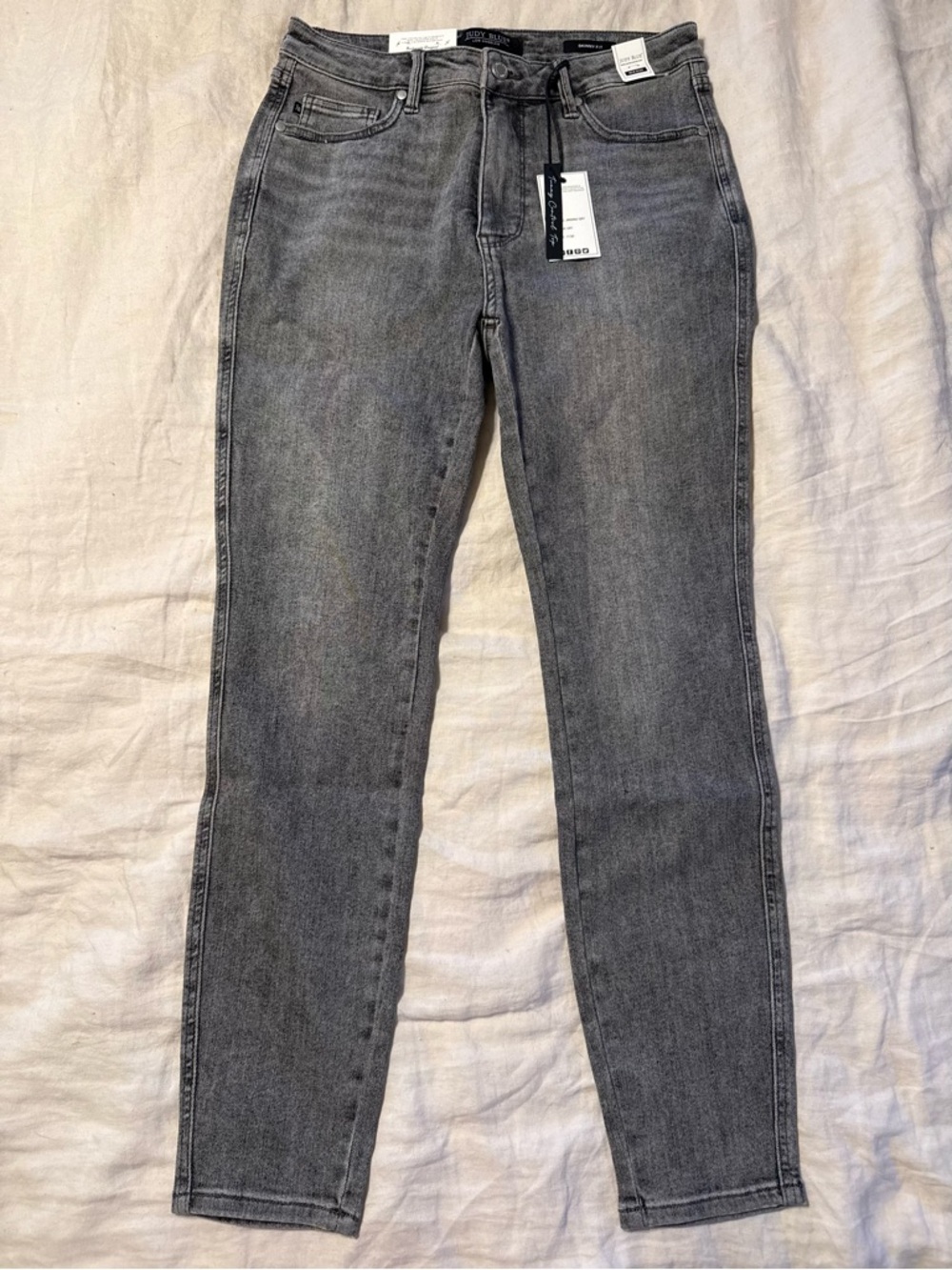 Judy Blue Washed Grey Skinny Jeans